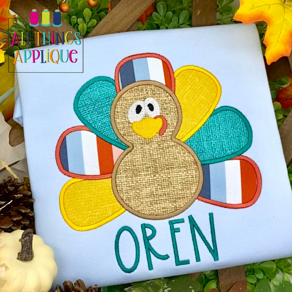 Boy Turkey Satin allthingsapplique