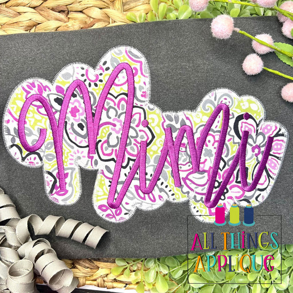 ☆mimiページ☆ Mimi - Cursive - ZZ – allthingsapplique