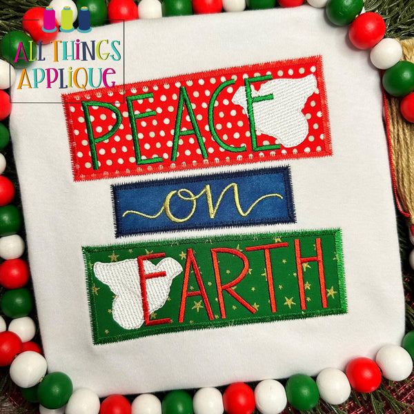 Peace on Earth - ZZ – allthingsapplique
