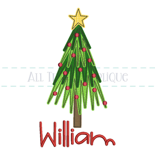 Zig Zag Christmas Tree - Bean – allthingsapplique zig-zag-christmas-tree-bean-allthingsapplique