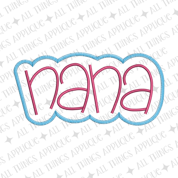 Nana - Satin – allthingsapplique