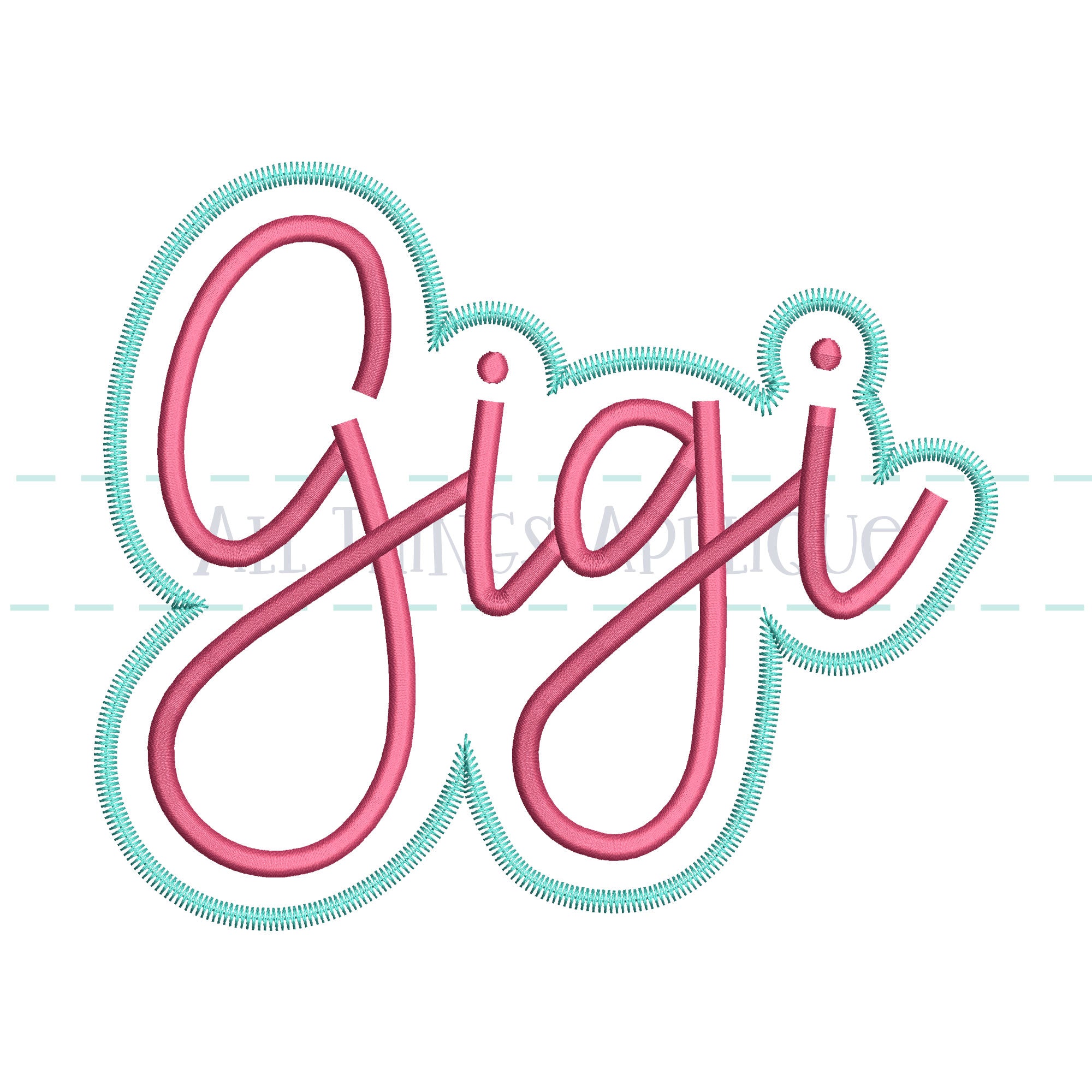 GiGi - Cursive - ZZ – allthingsapplique