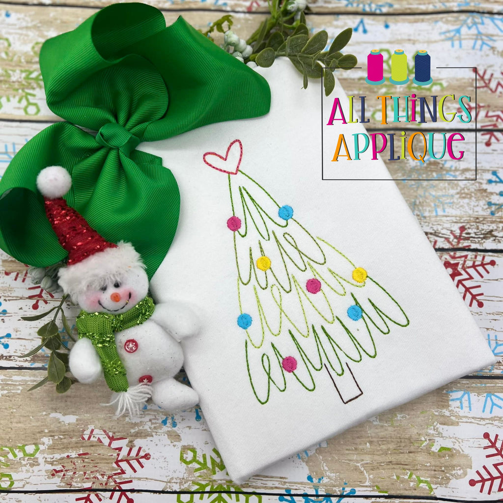 Loopy Tree Loopy Christmas Tree - Quick Stitch – allthingsapplique