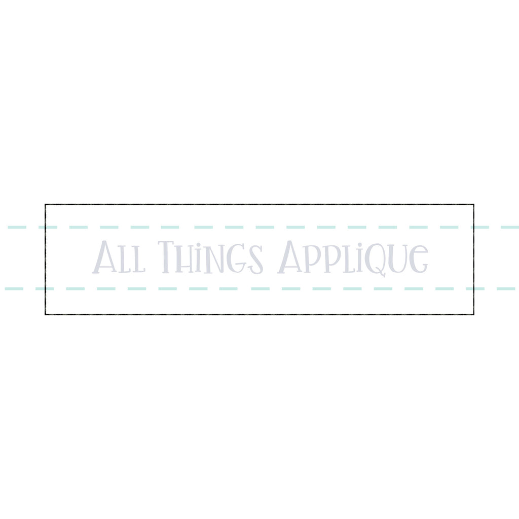 Rectangle For Names Designs Rectangle Name Frame - Bean – allthingsapplique