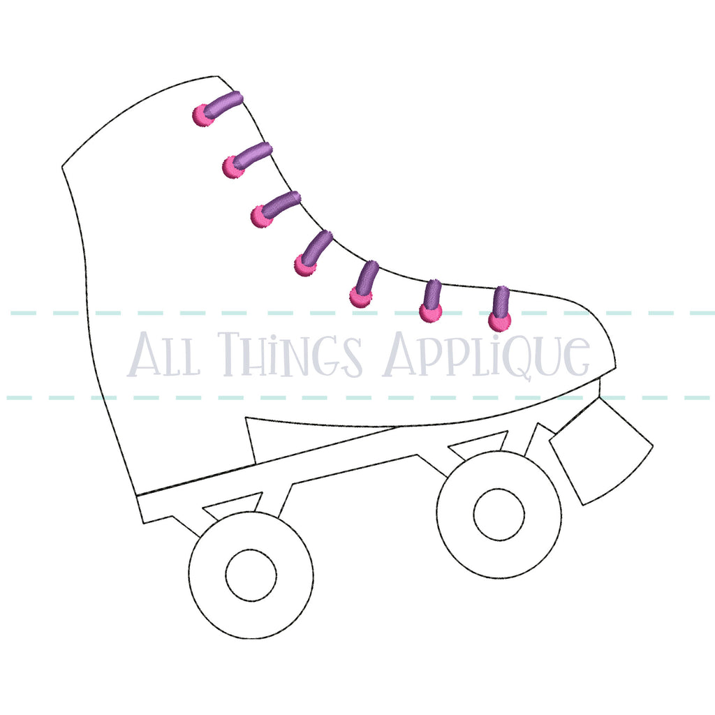 Roller Skate - Bean – allthingsapplique roller-skate-bean-allthingsapplique