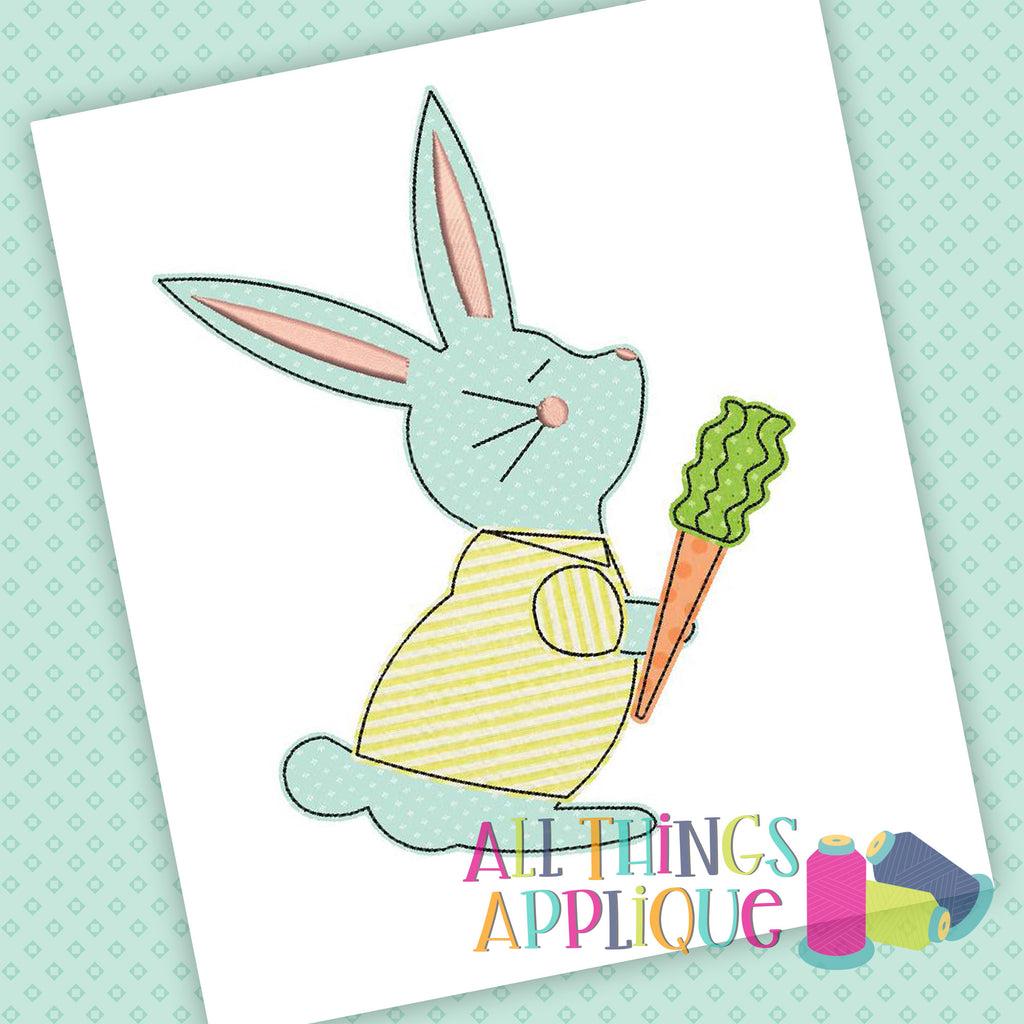Easter Bunny Carrot Applique Design – allthingsapplique