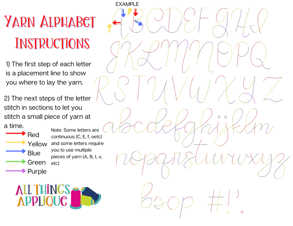 Cursive Letters Font