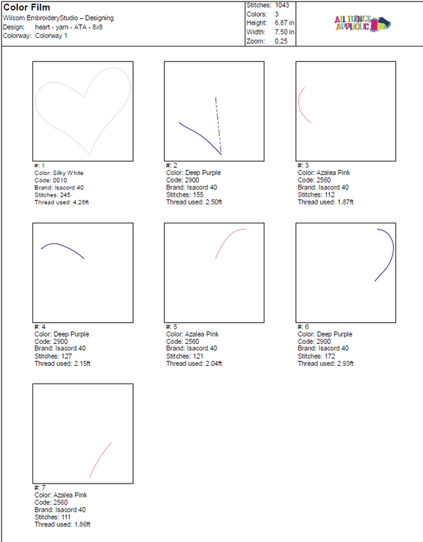 Double Heart - Yarn – allthingsapplique