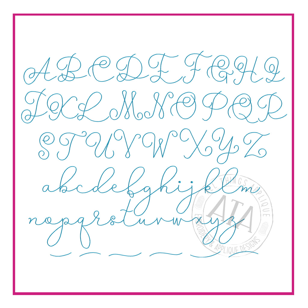 Stitch Cursive Font